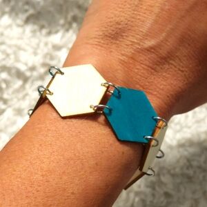 Hand crafted Hex link bracelet